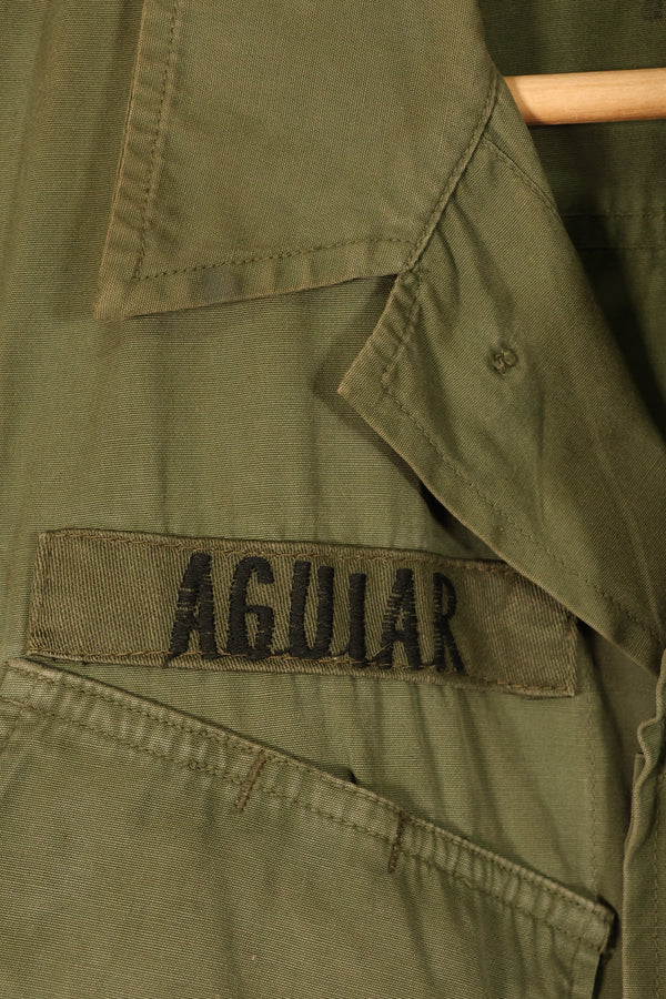 1967 Contract, S-S, 3rd Model Jungle Fatigue Jacket, 25th Infantry Division Patch, Used