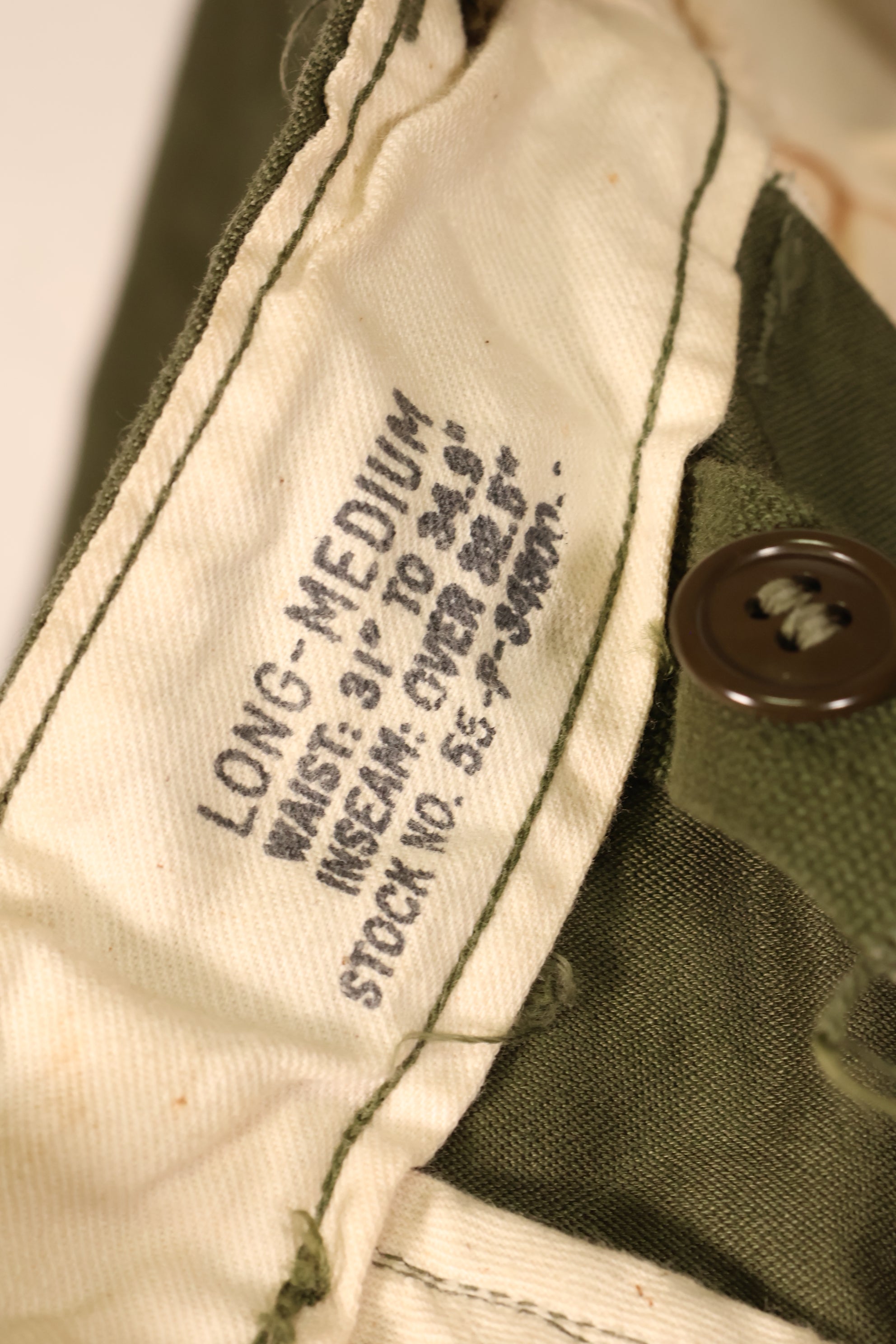 1952 Contract, M-L, U.S. Military, M-1951 Field Pants, M51 Pants, Used