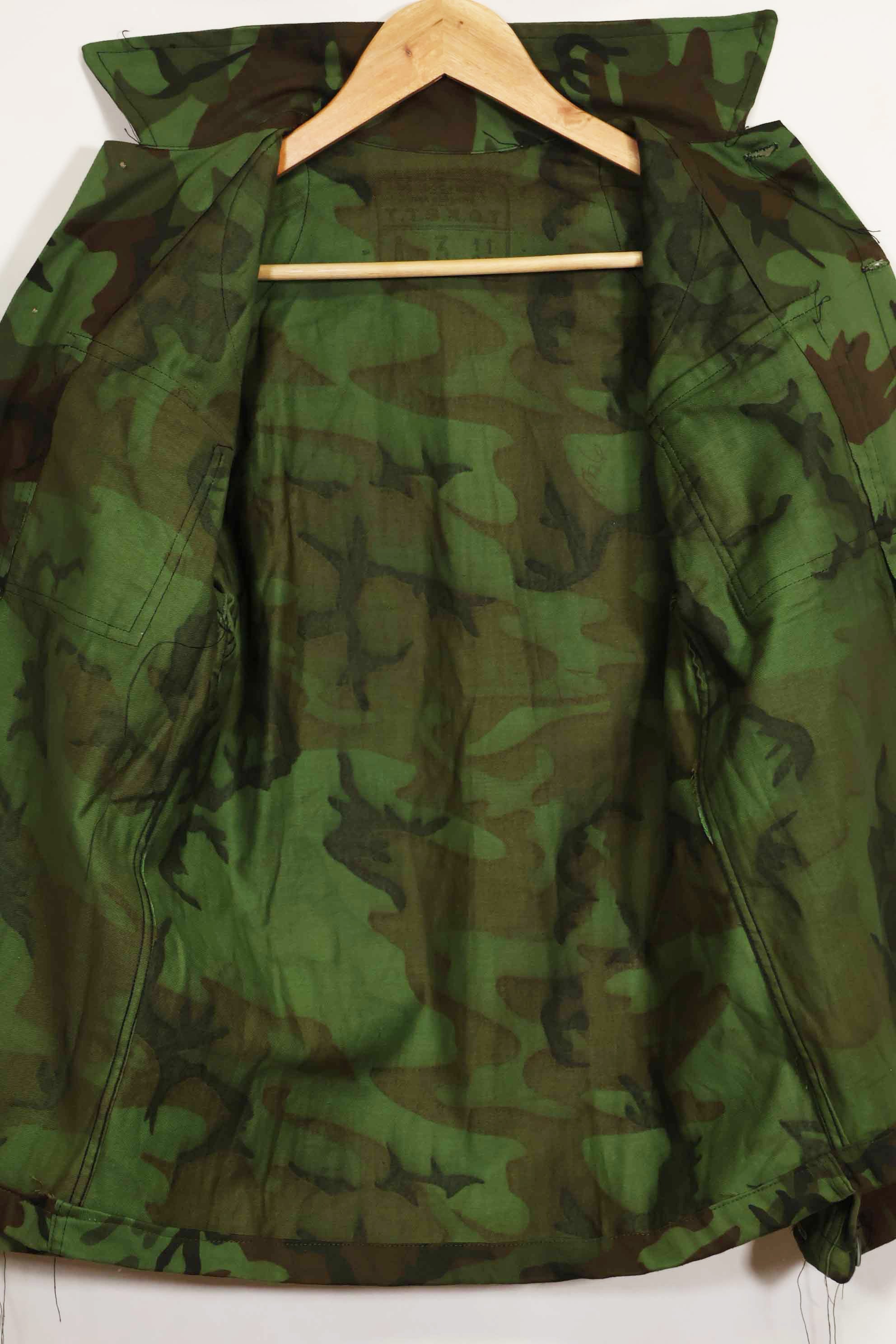 1960年代　米軍アドバイザー　ARVN　BDQレンジャー　シャツ　リーフ迷彩シャツ　未使用品
