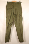 Late 1960s, S-R, U.S. Army, 4th Model Jungle Fatigue Pants, in good condition, almost unused