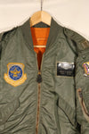 สัญญาปี 1960, ขนาด MEDIUM, กองทัพอากาศสหรัฐอเมริกา (USAF), แจ็กเก็ตบิน L-2B, พร้อมตราติดตัวต้นฉบับ, มือสอง