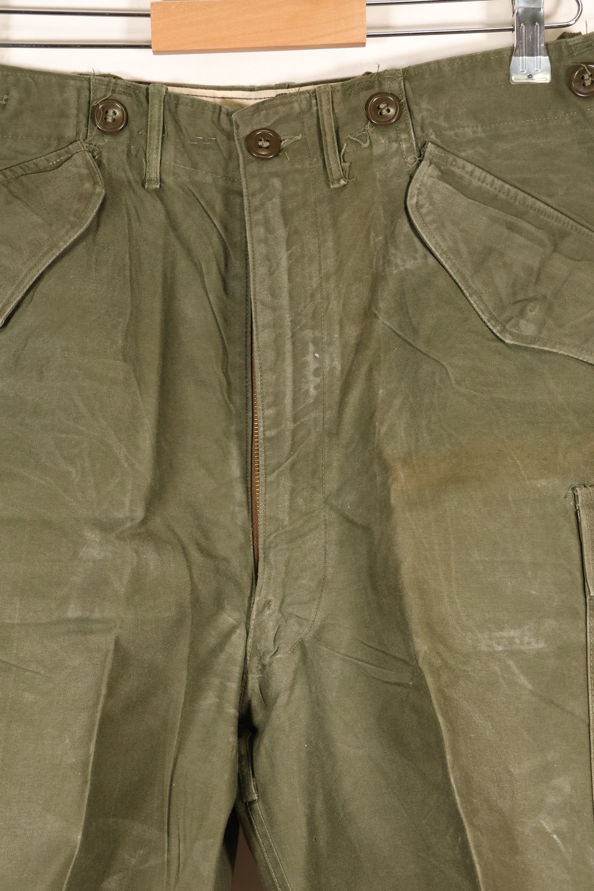 1950s S-R M51 cotton field pants, used.