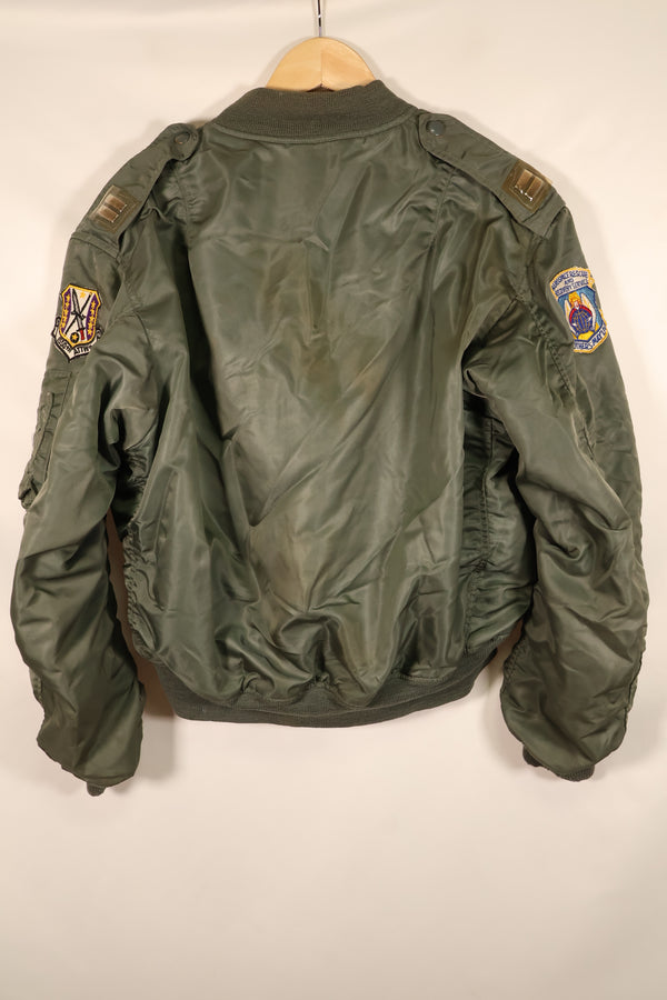 สัญญาปี 1960, ขนาด MEDIUM, กองทัพอากาศสหรัฐอเมริกา (USAF), แจ็กเก็ตบิน L-2B, พร้อมตราติดตัวต้นฉบับ, มือสอง