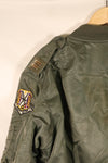 สัญญาปี 1960, ขนาด MEDIUM, กองทัพอากาศสหรัฐอเมริกา (USAF), แจ็กเก็ตบิน L-2B, พร้อมตราติดตัวต้นฉบับ, มือสอง