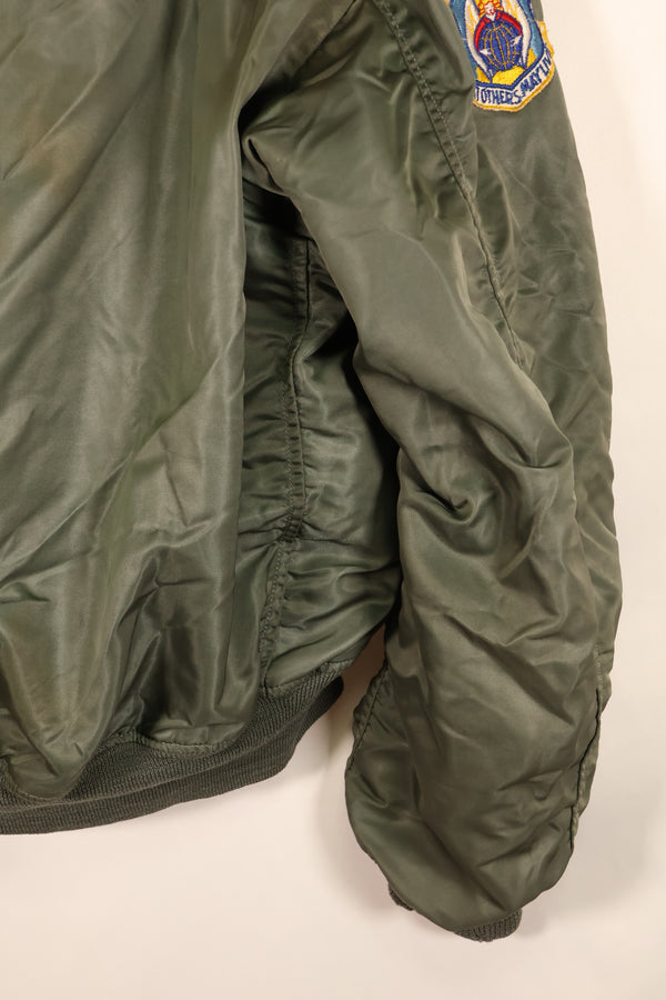 สัญญาปี 1960, ขนาด MEDIUM, กองทัพอากาศสหรัฐอเมริกา (USAF), แจ็กเก็ตบิน L-2B, พร้อมตราติดตัวต้นฉบับ, มือสอง