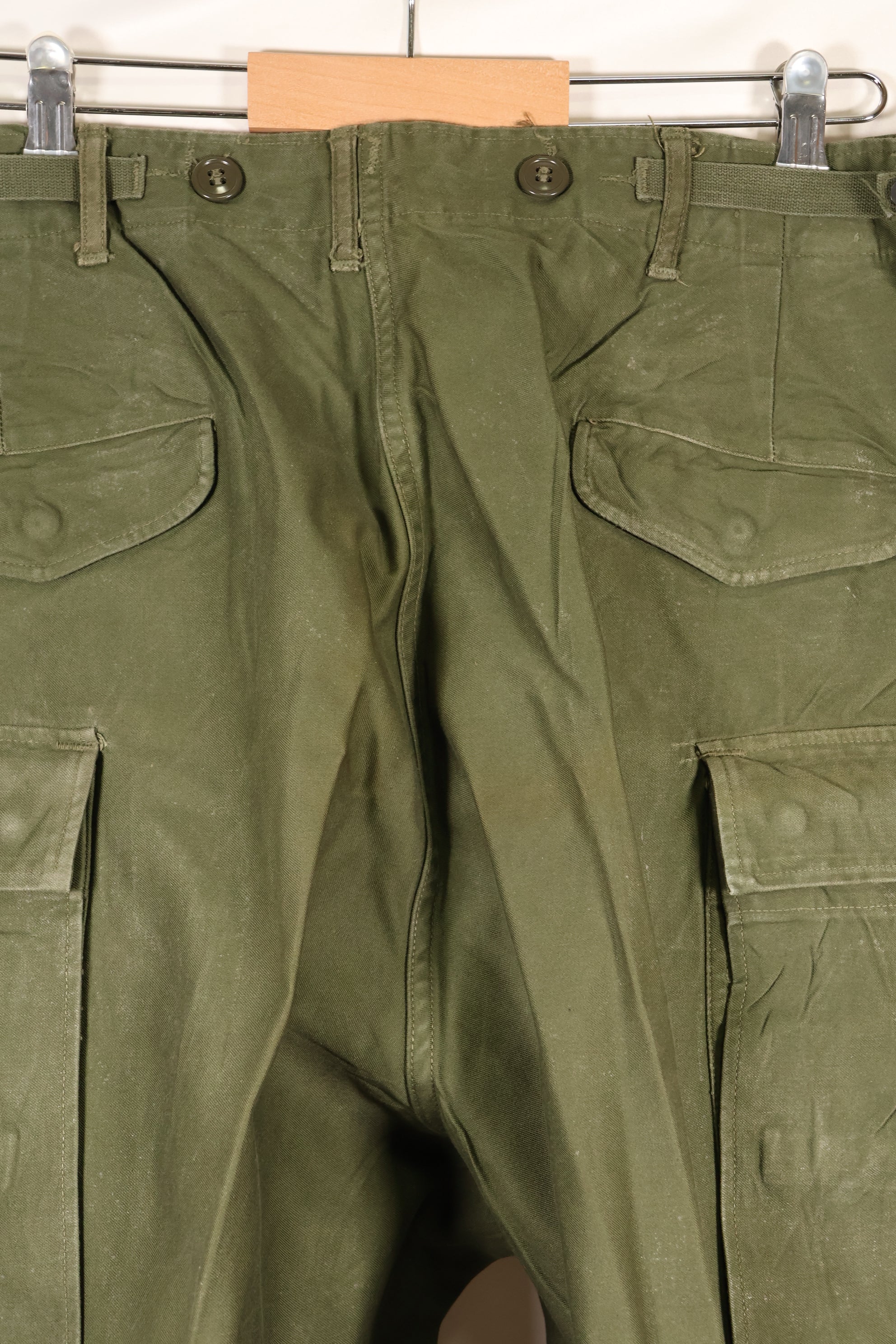 สัญญาปี 1952 M-S กองทัพสหรัฐฯ M-51 กางเกงผ้าฝ้ายสนามมือสอง