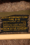 ทศวรรษ 1940, ขนาด 38, แจ็กเก็ตบิน B-15 ของกองทัพอากาศสหรัฐฯ (USAAF) พร้อมรายละเอียดส่วนหางเครื่องบิน, ในสภาพดี