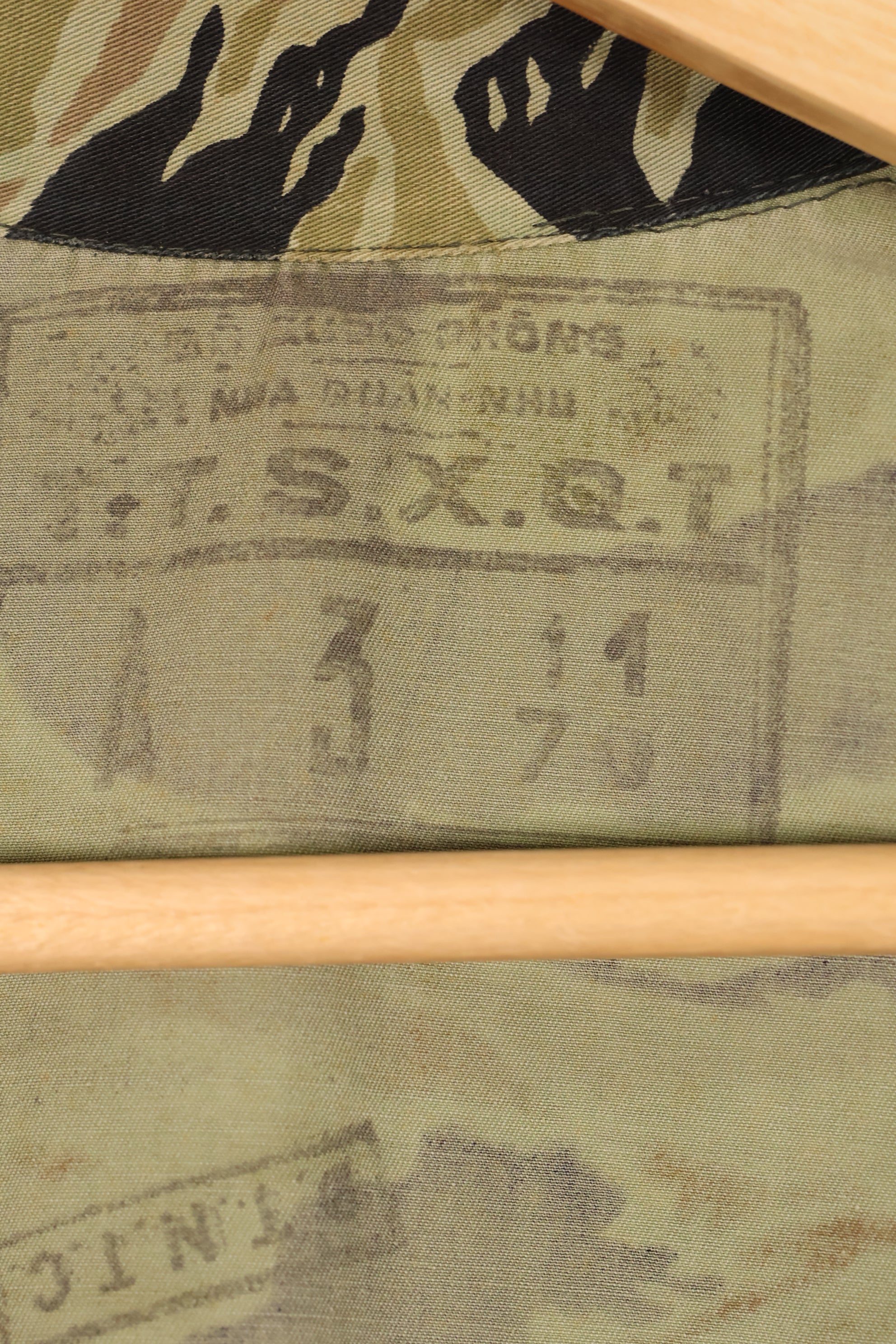 1970, Estimated Size S–M, U.S. Navy Military Advisory Group, Advisor, VNMC 4th Tiger Stripe Set, Used