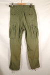 1963 contract, estimated XS 1st Model Jungle Fatigue pants, used with strong signs of use.