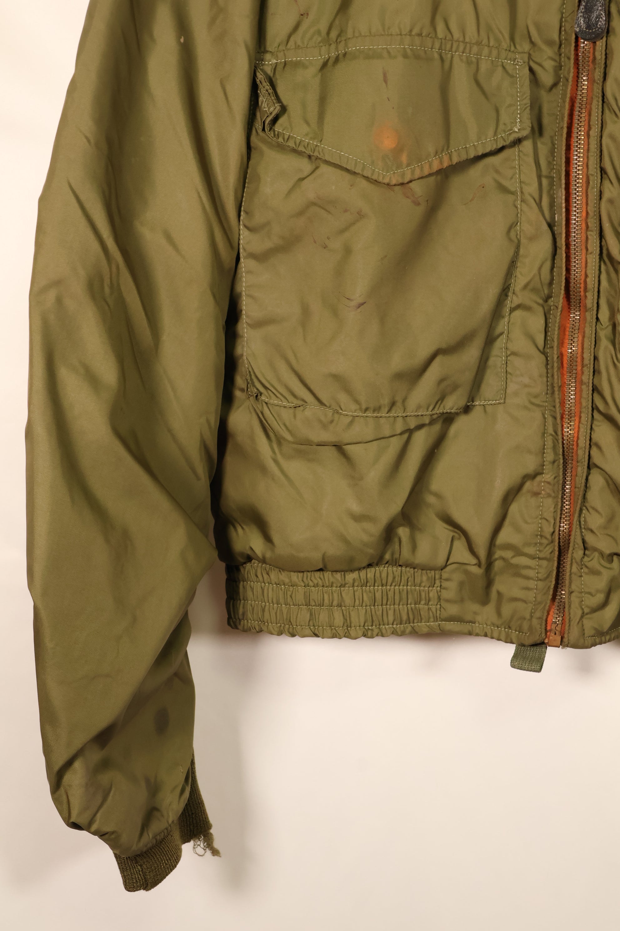 1970s—Estimated Size 44 or LARGE—U.S. Navy WEP Jacket—G-8 Flight Jacket—Used