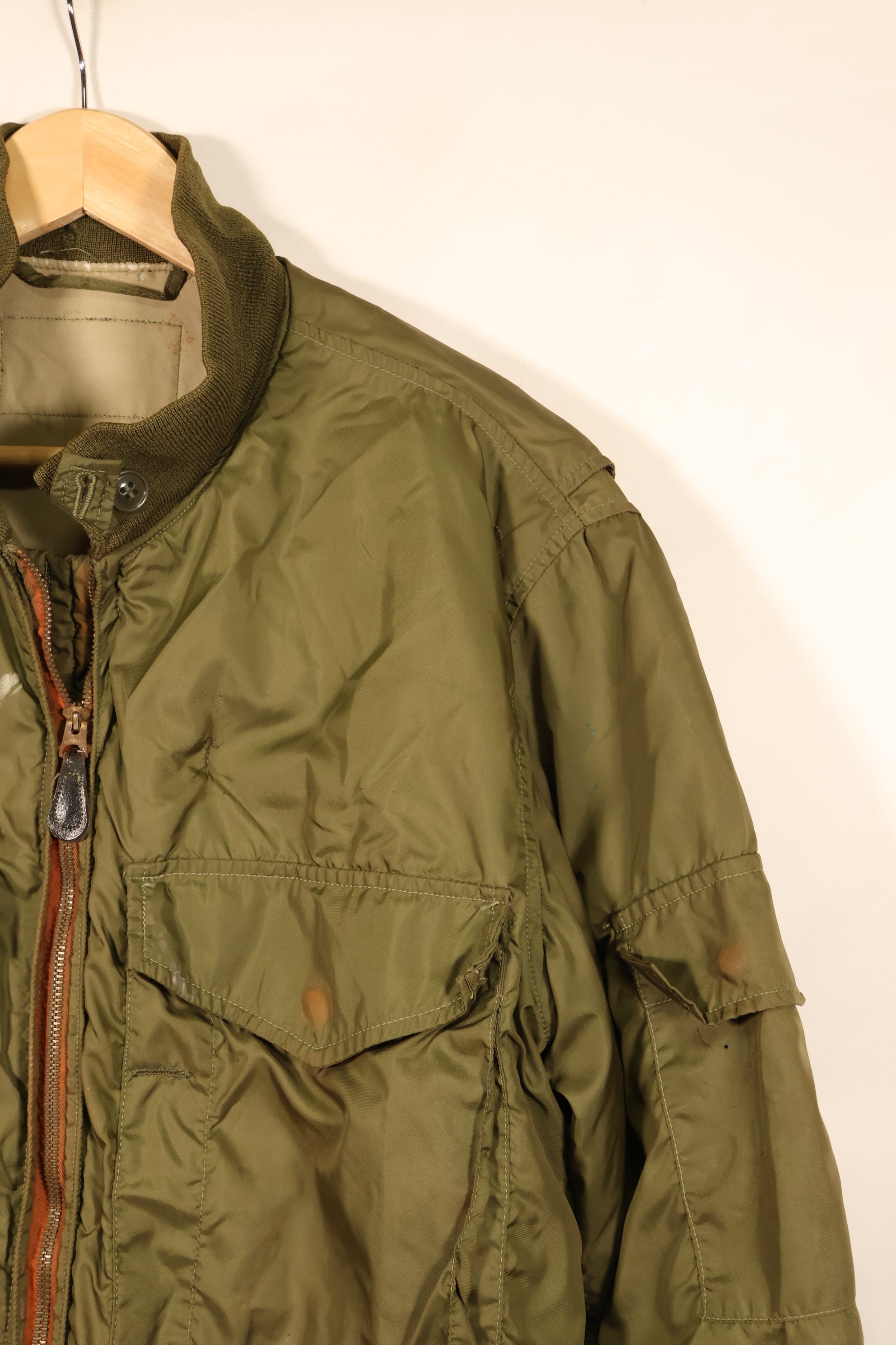 1970s—Estimated Size 44 or LARGE—U.S. Navy WEP Jacket—G-8 Flight Jacket—Used