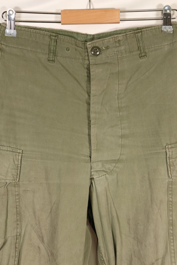 1964 Contract S-L 1st Model Jungle Fatigue Pants CRC Release Faded Used
