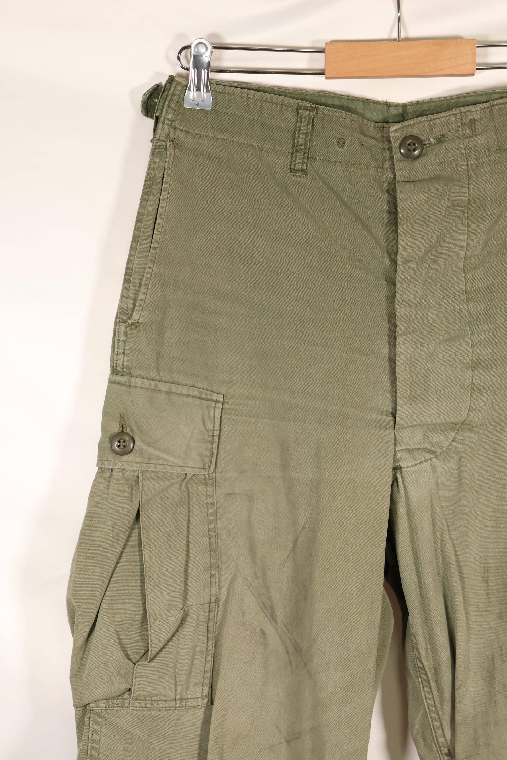 1964 Contract S-L 1st Model Jungle Fatigue Pants CRC Release Faded Used