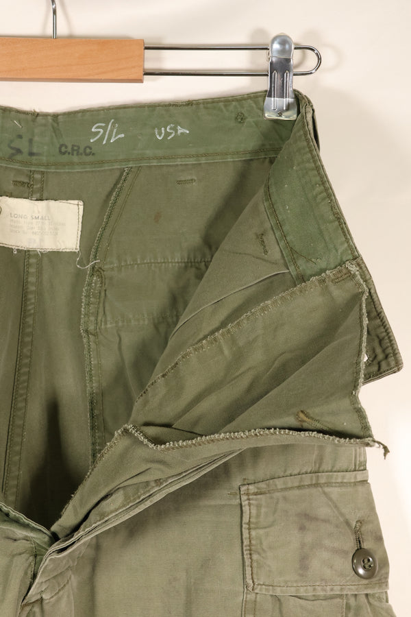 1964 Contract S-L 1st Model Jungle Fatigue Pants CRC Release Faded Used