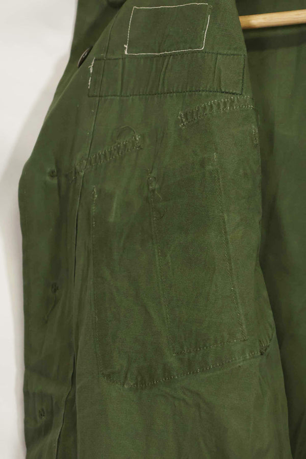 1963年契約　1st Model ジャングルファティーグ　ジャケット　ラベルなし　パッチ後付け　中古品