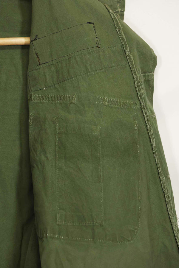 1963年契約　1st Model ジャングルファティーグ　ジャケット　ラベルなし　パッチ後付け　中古品