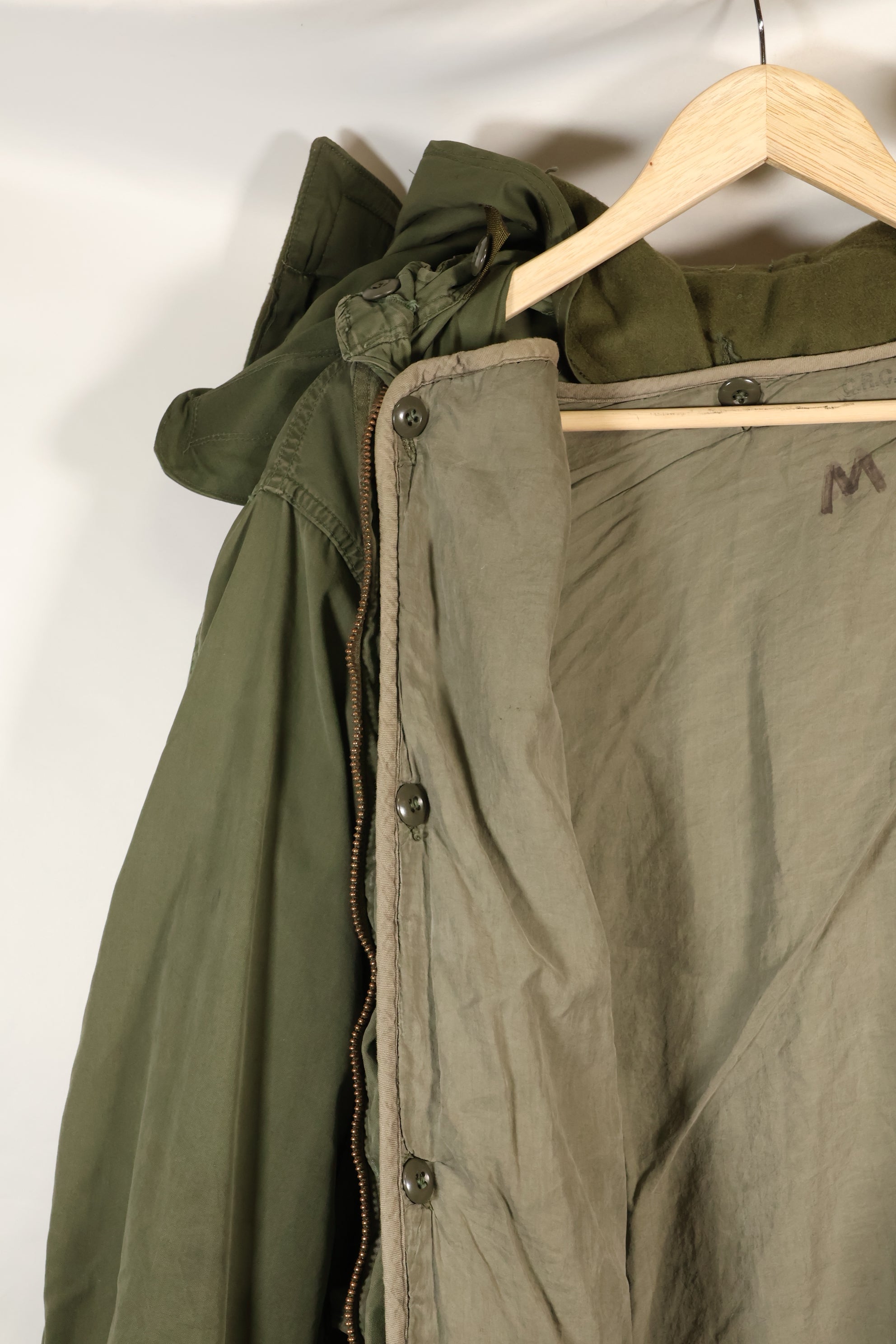 Year Mix 1972 Contract Shell M-R M65 Field Parka Set M51 with Liner Used C