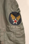 แจ็กเก็ตบิน N2-B ขนาด EX-LARGE ของกองทัพอากาศสหรัฐฯ (USAF) จากทศวรรษ 1950 – สภาพดี – มือสอง