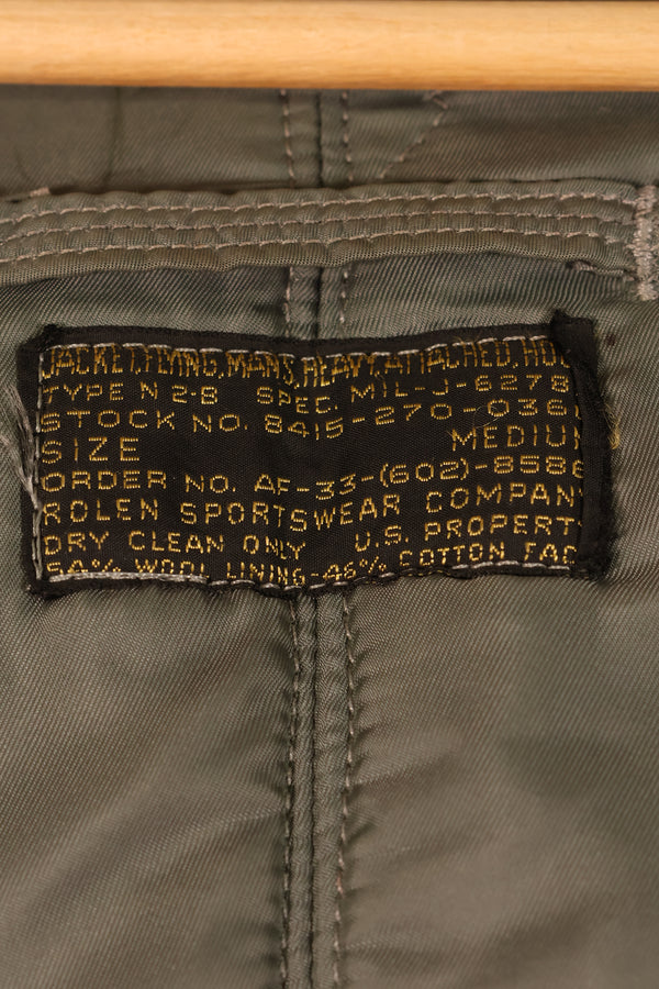 กลางทศวรรษ 1950, ขนาด MEDIUM, กองทัพอากาศสหรัฐอเมริกา (USAF), แจ็กเก็ตบิน N2-B, มือสอง