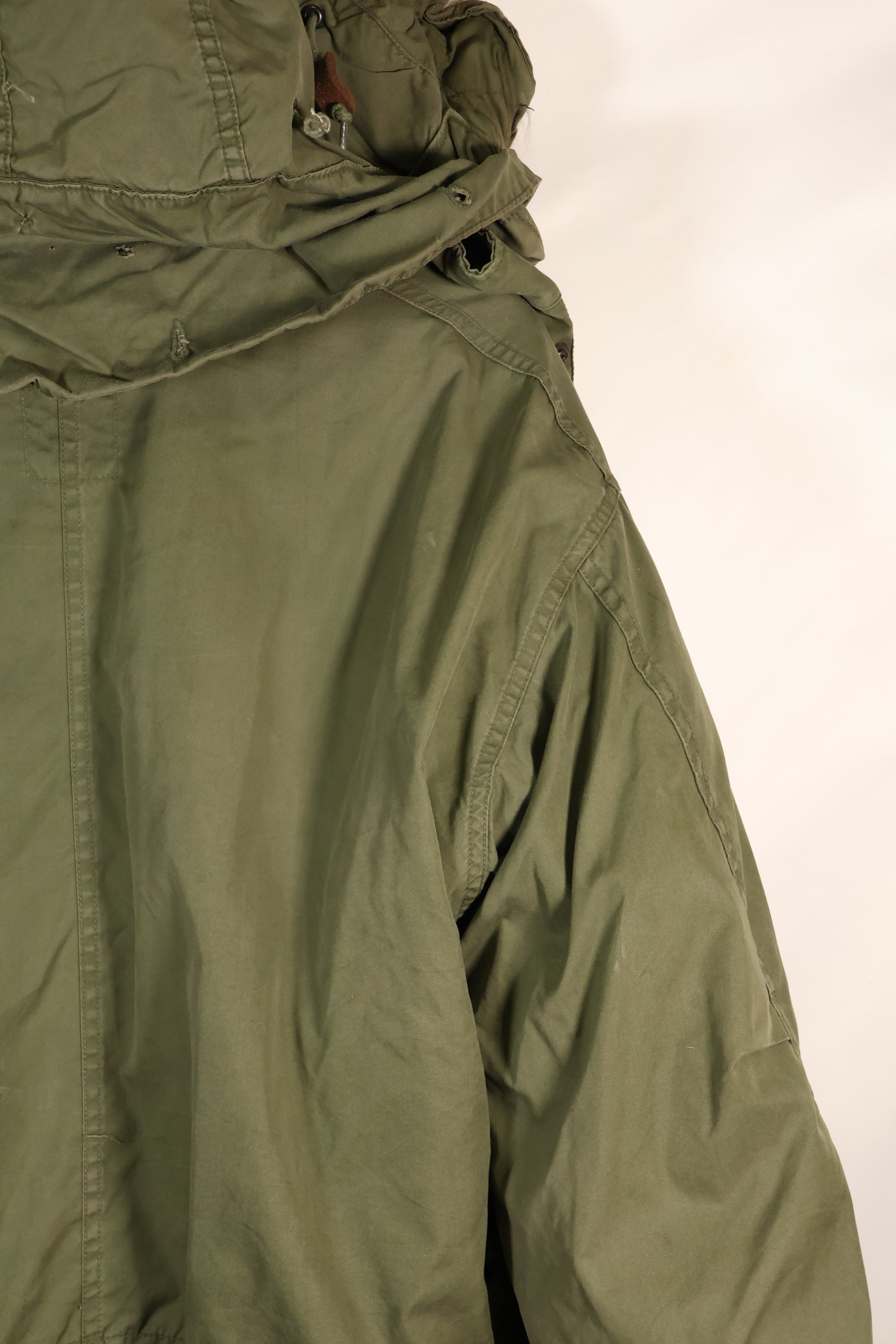 ยุคผสม สัญญากับเชลล์ปี 1972 S-R M65 เสื้อฮู้ดฟิลด์ ชุด M51 พร้อมซับใน มือสอง E