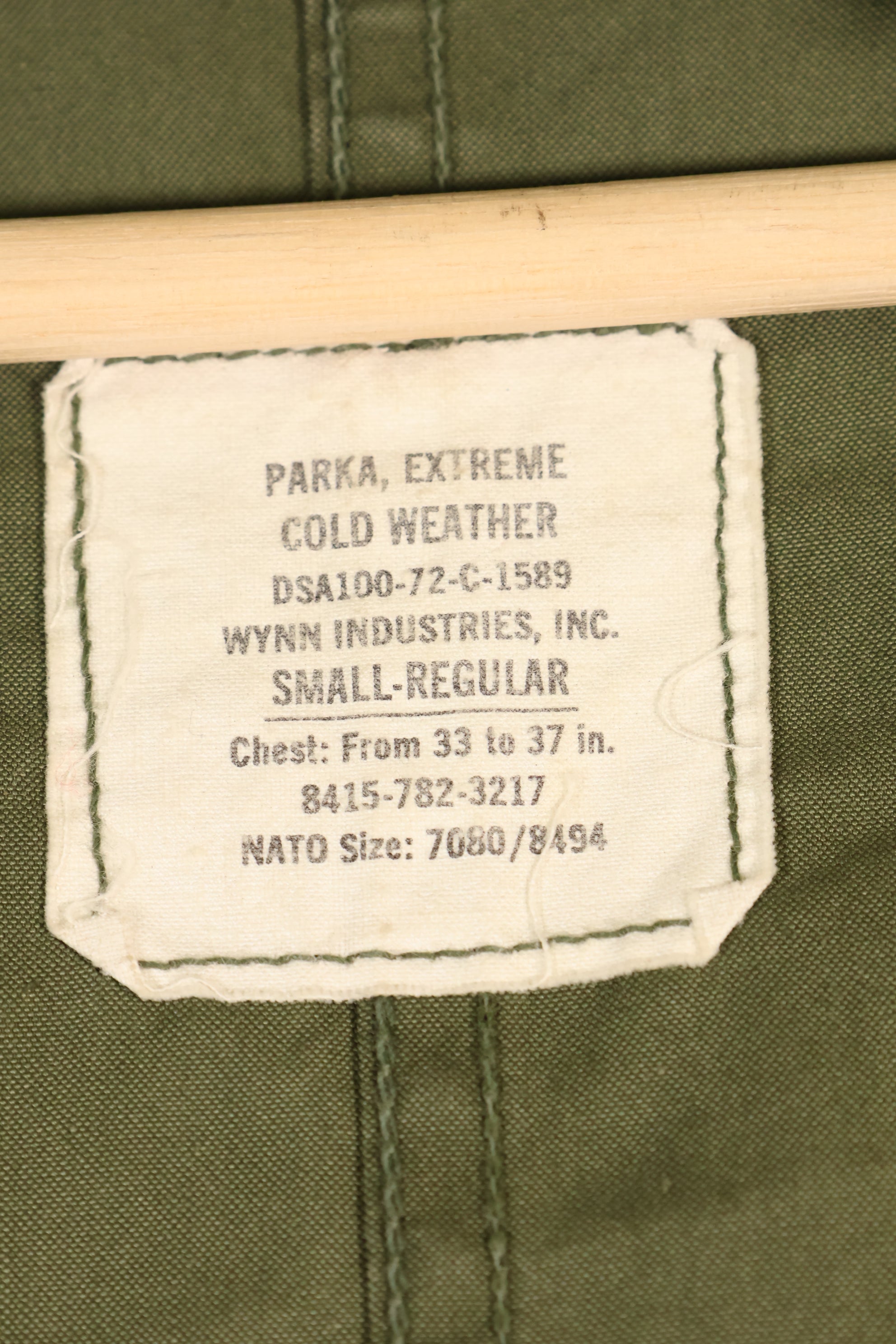 ยุคผสม สัญญากับเชลล์ปี 1972 S-R M65 เสื้อฮู้ดฟิลด์ ชุด M51 พร้อมซับใน มือสอง E