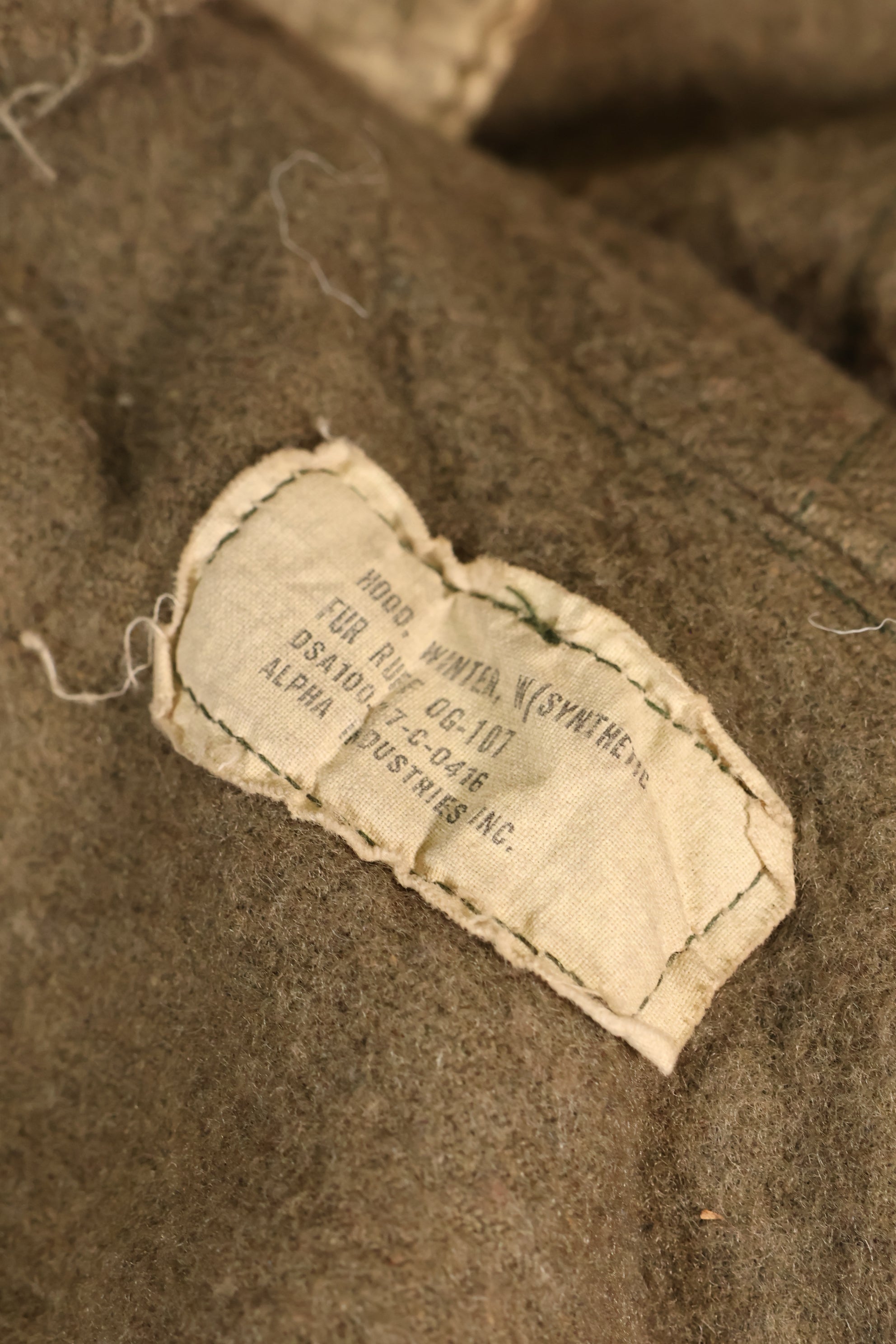 ยุคผสม สัญญากับเชลล์ปี 1972 S-R M65 เสื้อฮู้ดฟิลด์ ชุด M51 พร้อมซับใน มือสอง E