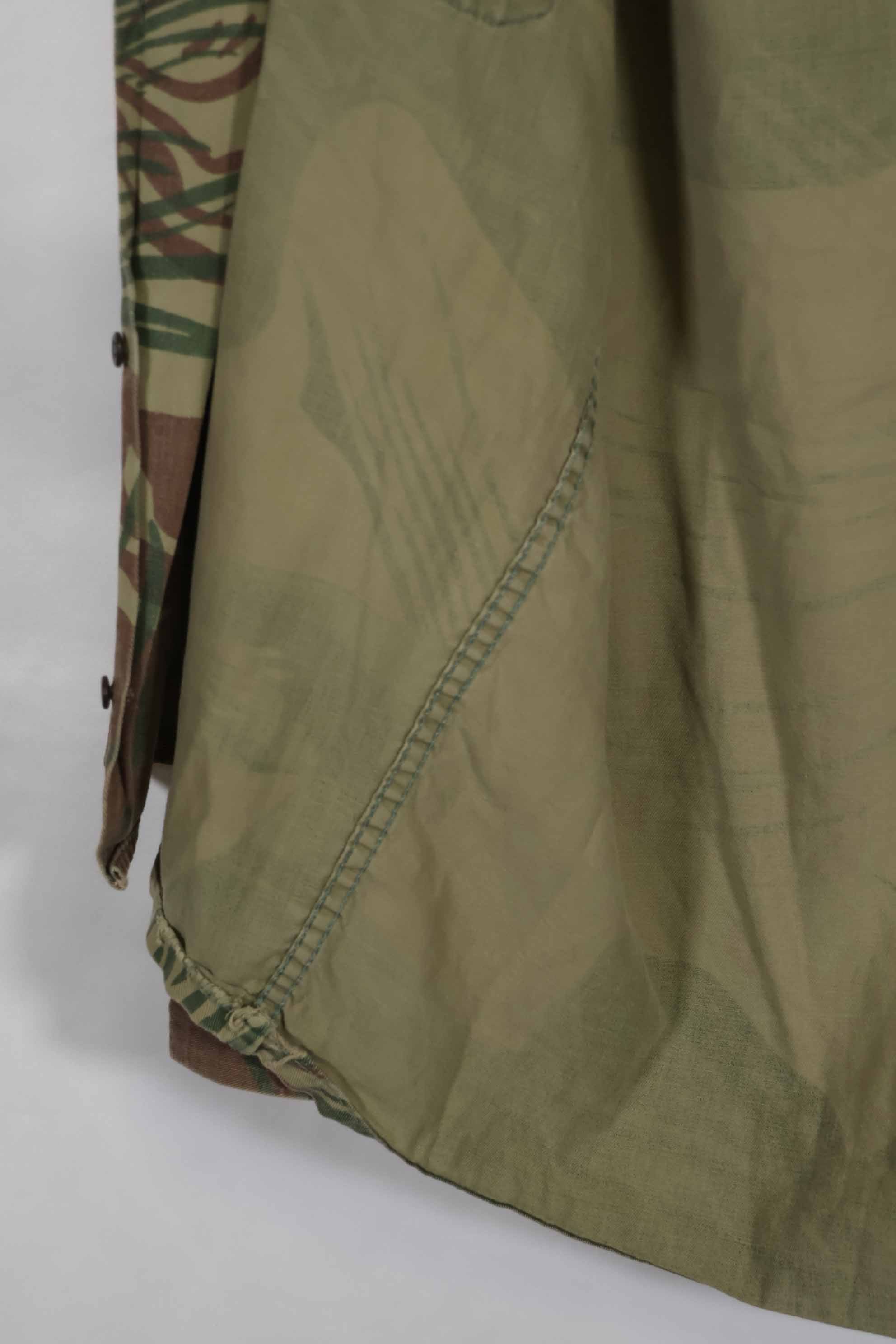 เสื้อเชิ้ตลายพรางโรเดเซียนแท้ของกองทัพโรเดเซียน กระดุมหาย มือสอง