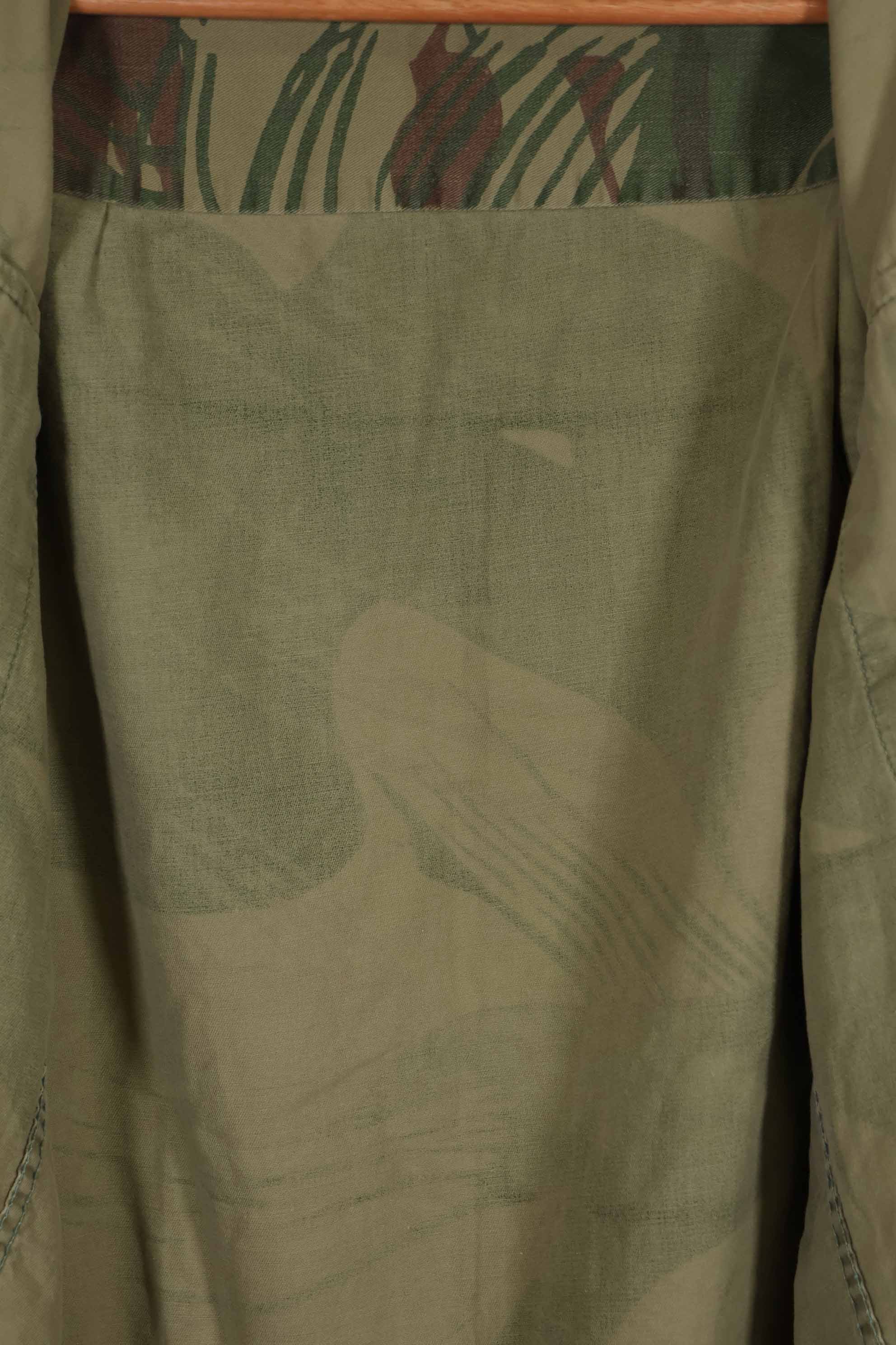 เสื้อเชิ้ตลายพรางโรเดเซียนแท้ของกองทัพโรเดเซียน กระดุมหาย มือสอง