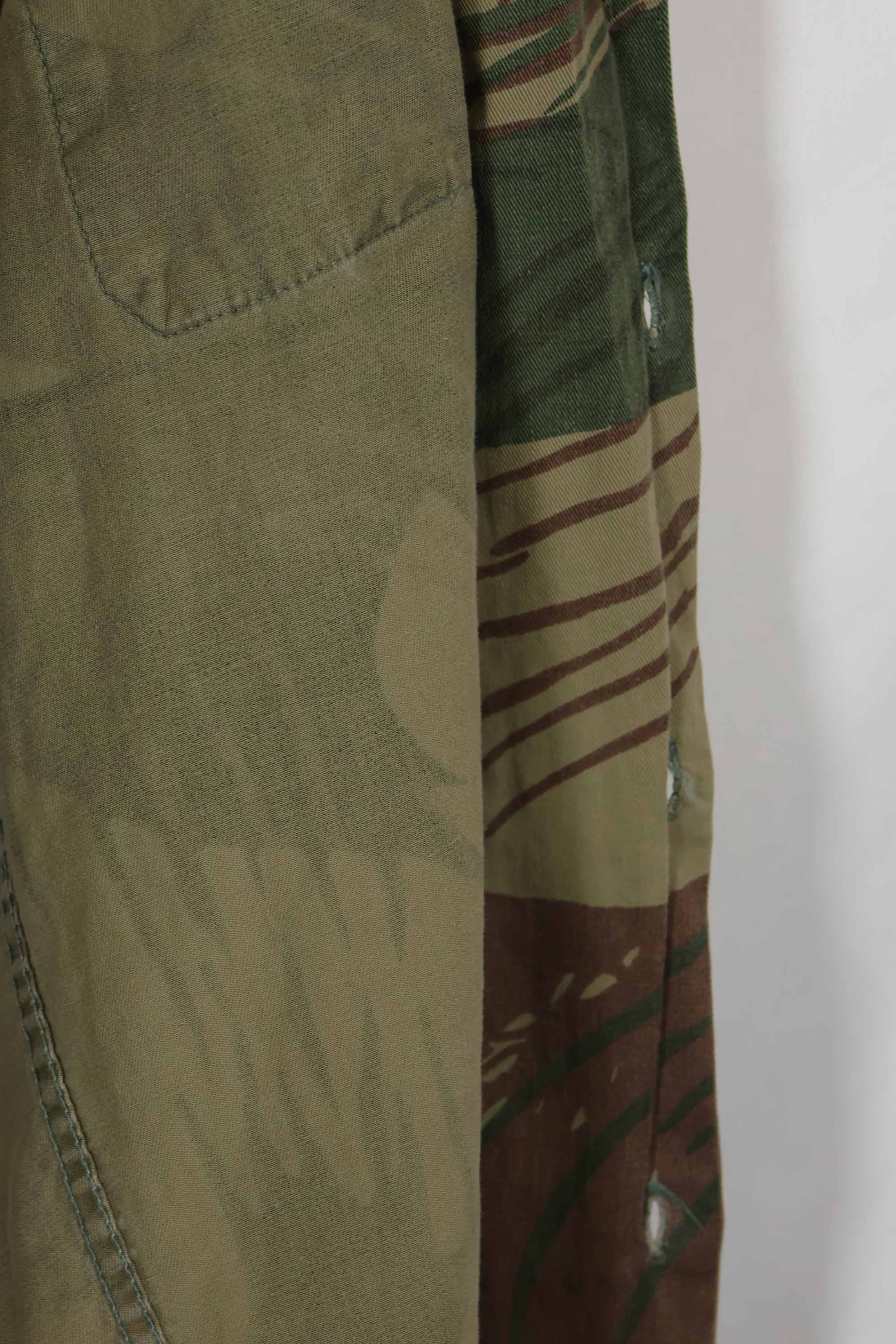 เสื้อเชิ้ตลายพรางโรเดเซียนแท้ของกองทัพโรเดเซียน กระดุมหาย มือสอง