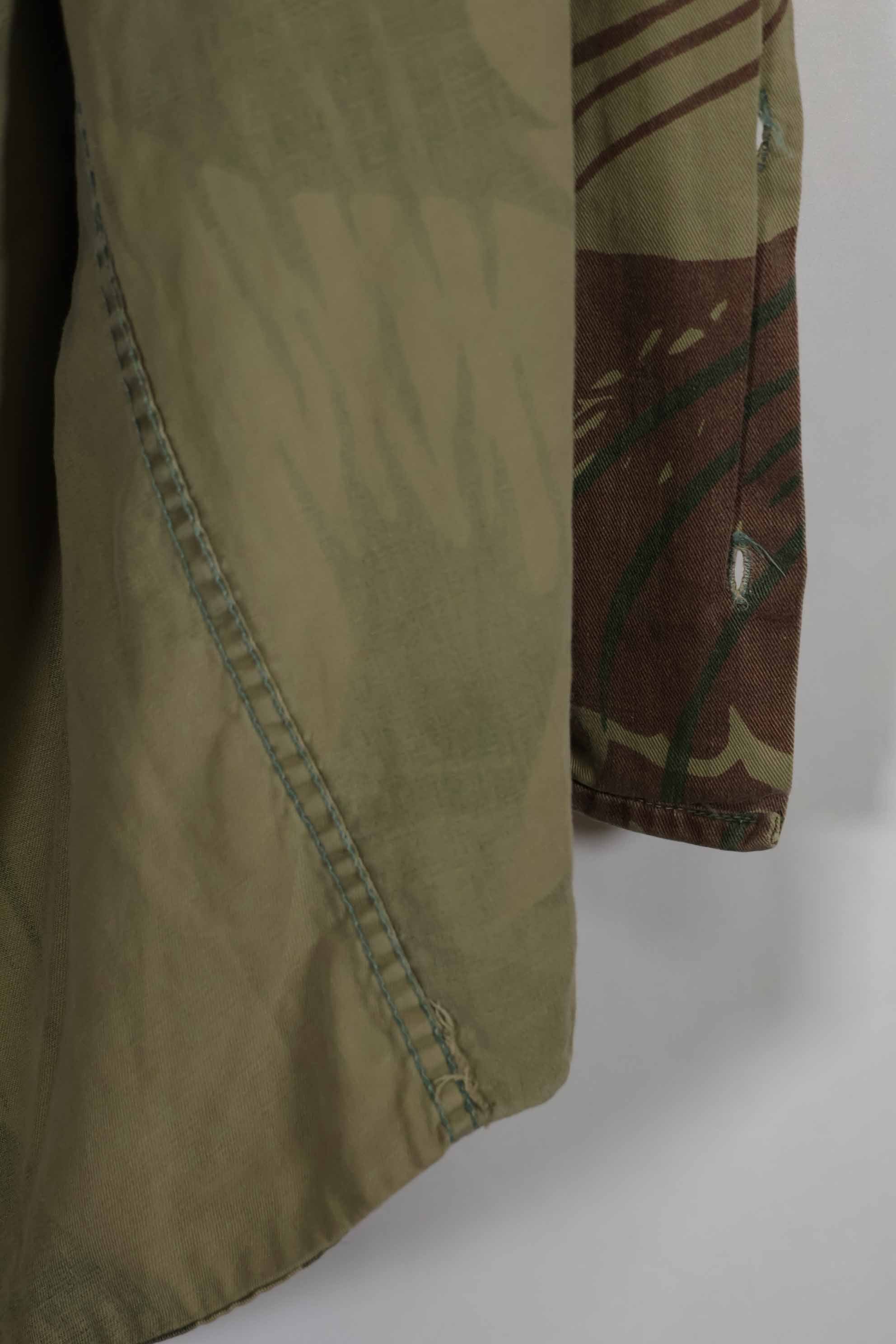 เสื้อเชิ้ตลายพรางโรเดเซียนแท้ของกองทัพโรเดเซียน กระดุมหาย มือสอง