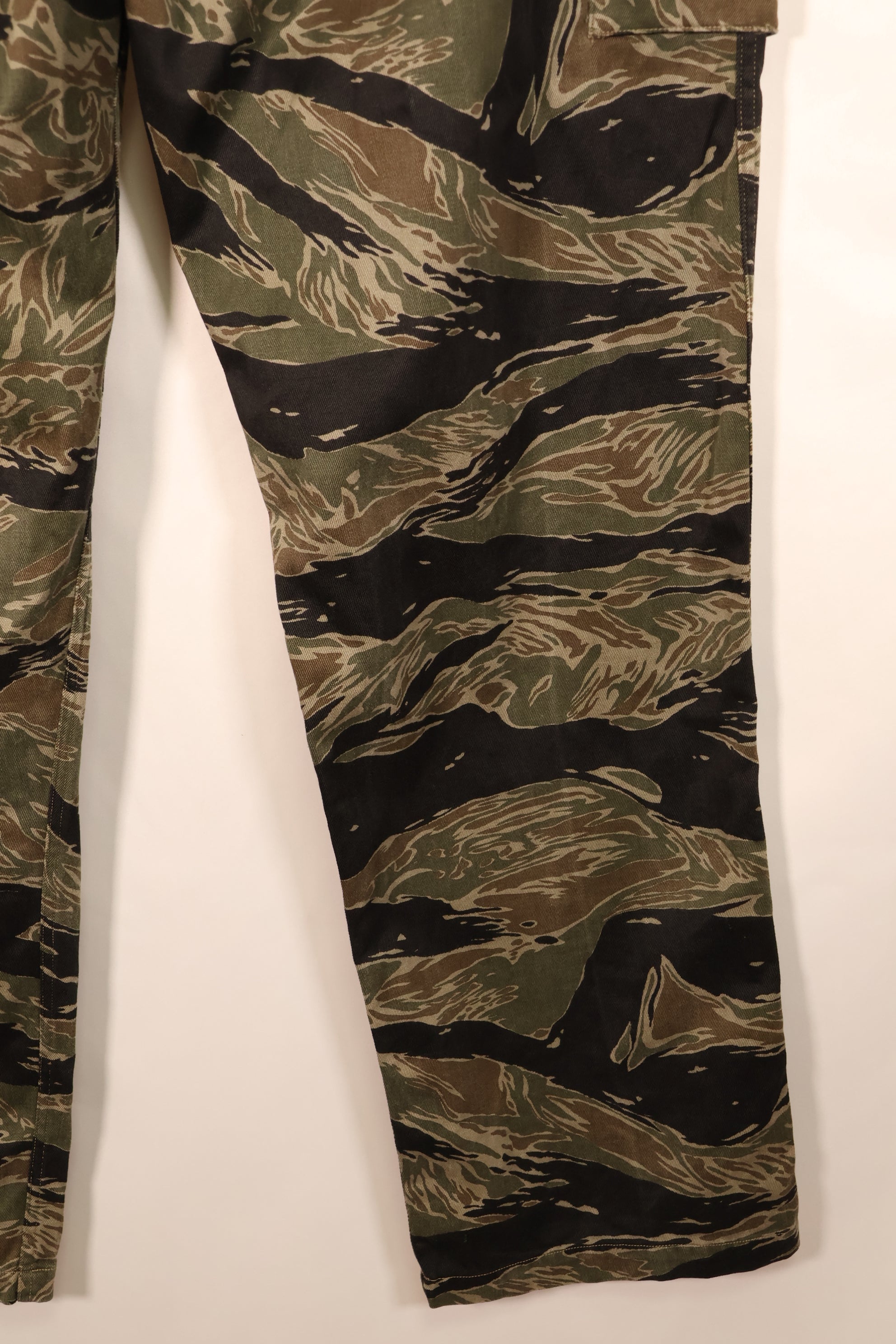 1965年~66年頃　US-M　シルバータイガーパターン　タイガーストライプ　USカット　パンツ　中古品