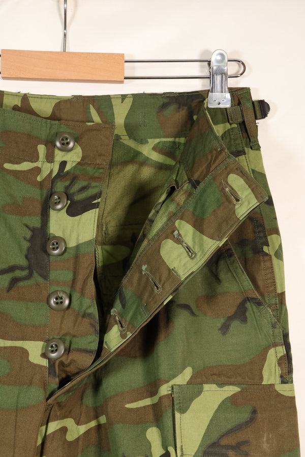 ประมาณปี 1966-67 S-R กองทัพสหรัฐฯ ลายพราง ERDL ลายพรางใบไม้ กางเกงพรางป่า ใช้งานแล้ว 