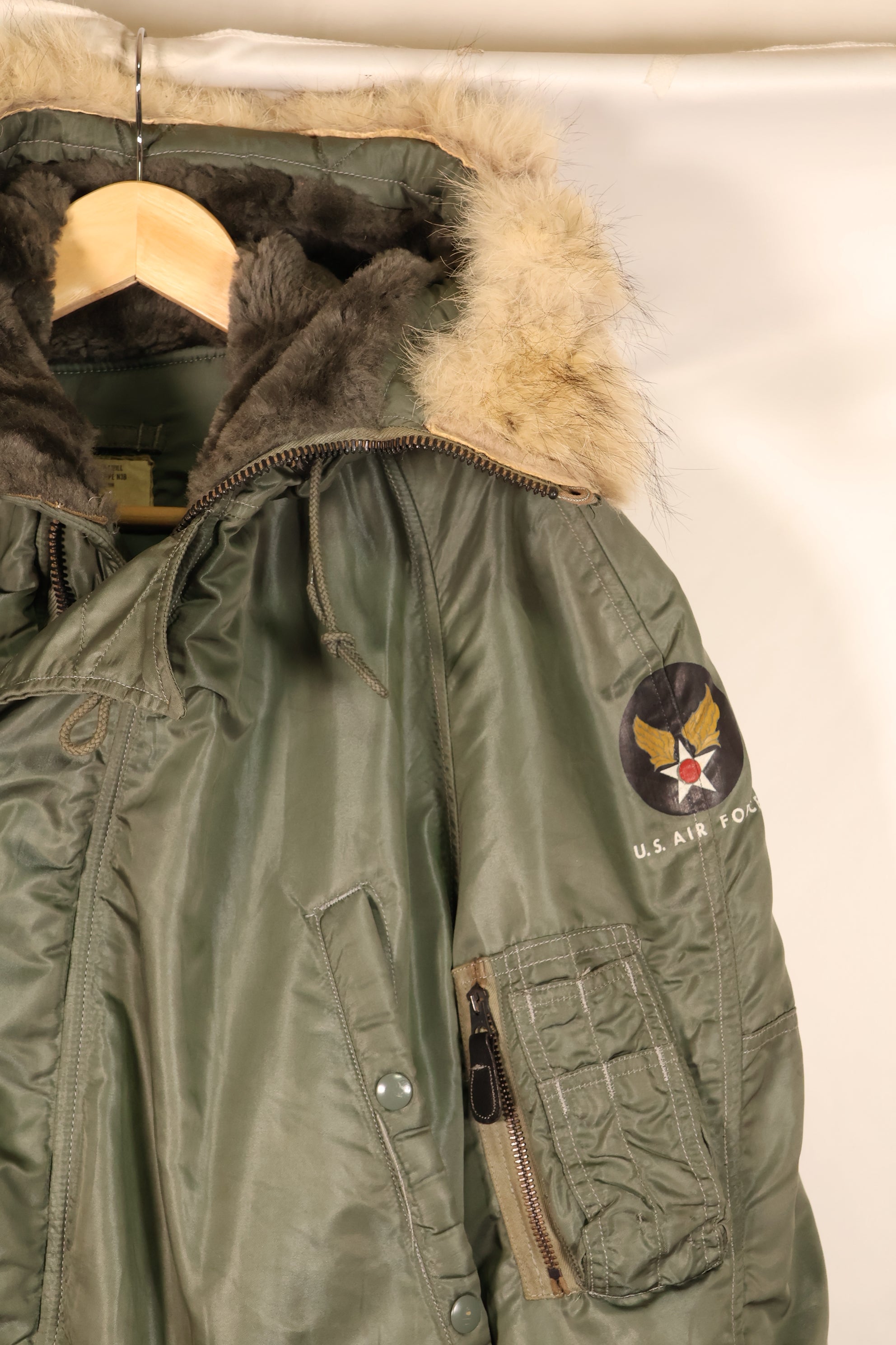 1962 Contract, MEDIUM, U.S. Air Force (USAF), N3-B Flight Jacket, Used