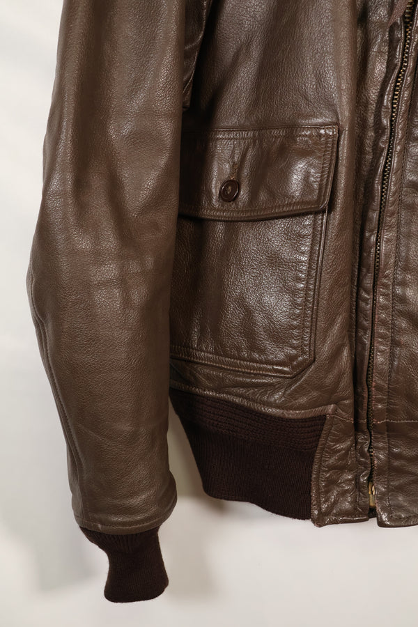 1977 Contract Size 42 US Navy G-1 Flight Jacket Intermediates Used