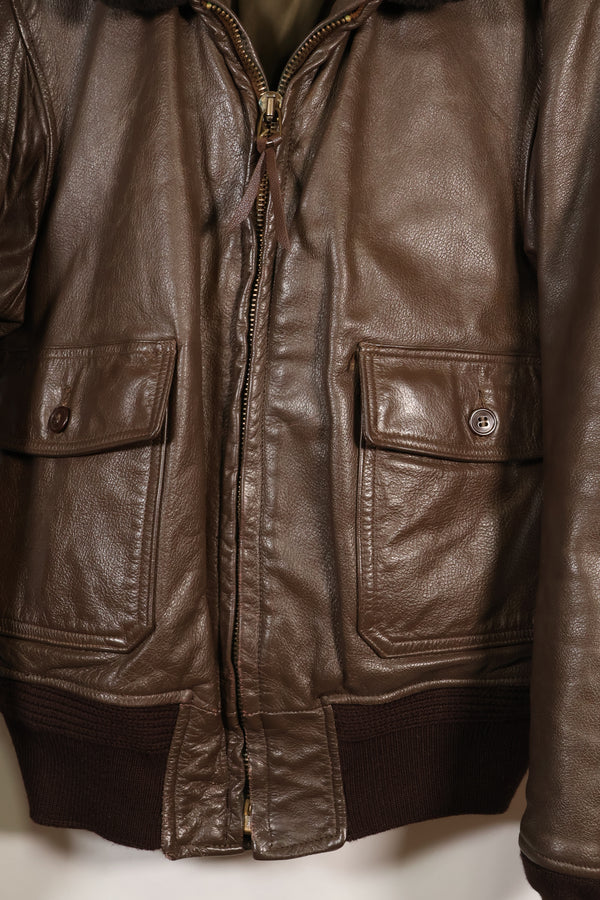 1977 Contract Size 42 US Navy G-1 Flight Jacket Intermediates Used