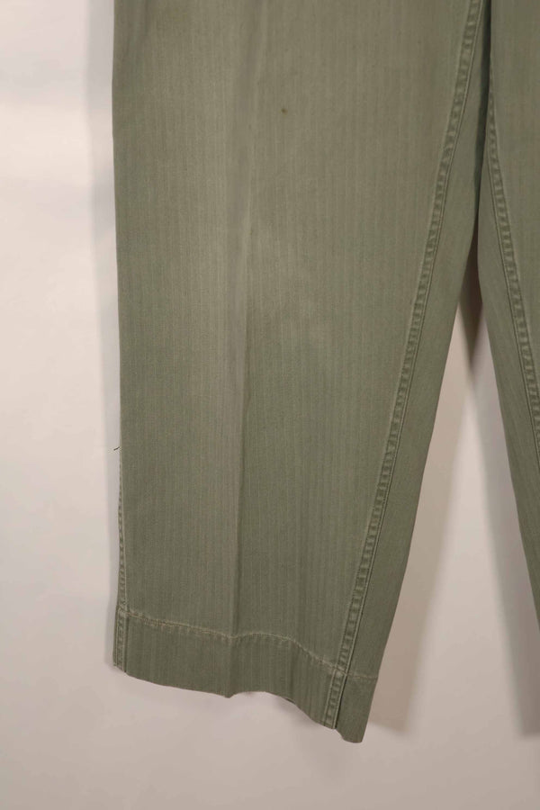 実物　1940年代　アメリカ海兵隊　USMC　M42 HBT ユーティリティパンツ　大きいサイズ　中古品