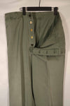 実物　1940年代　アメリカ海兵隊　USMC　M42 HBT ユーティリティパンツ　大きいサイズ　中古品