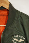 1970年契約　アメリカ空軍　L2-B　ライトゾーン　フライトジャケット　刺繍ネーム入　中古品