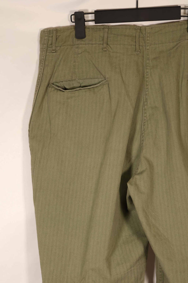実物　1940年代　アメリカ陸軍　HBT OD ユーティリティパンツ 中古品　大きいサイズ