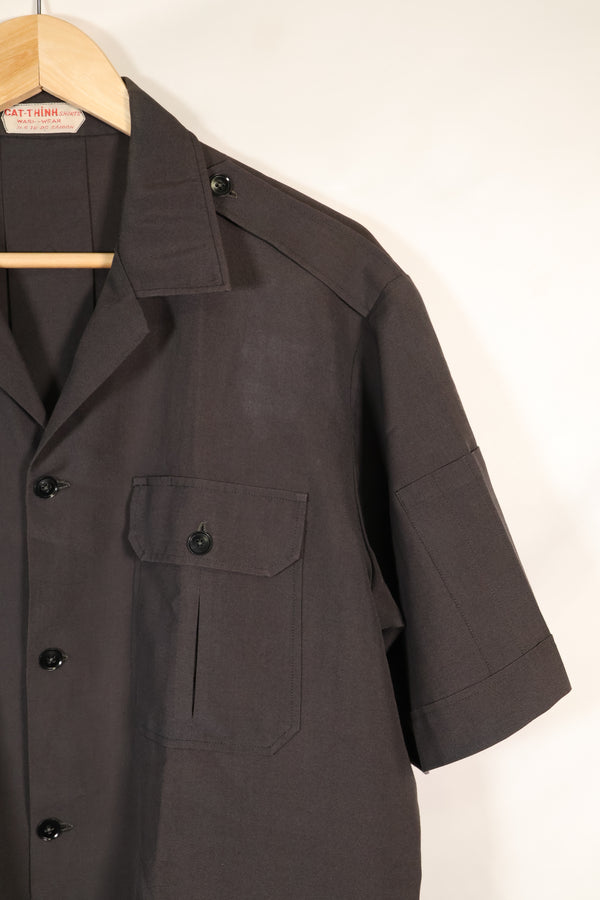 1960s Saigon Taylor Made Black Safari Jacket Pants Set