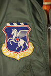 1960 Contract USAF eclectic L2-B 17th Air Force light zone flight jacket, used.