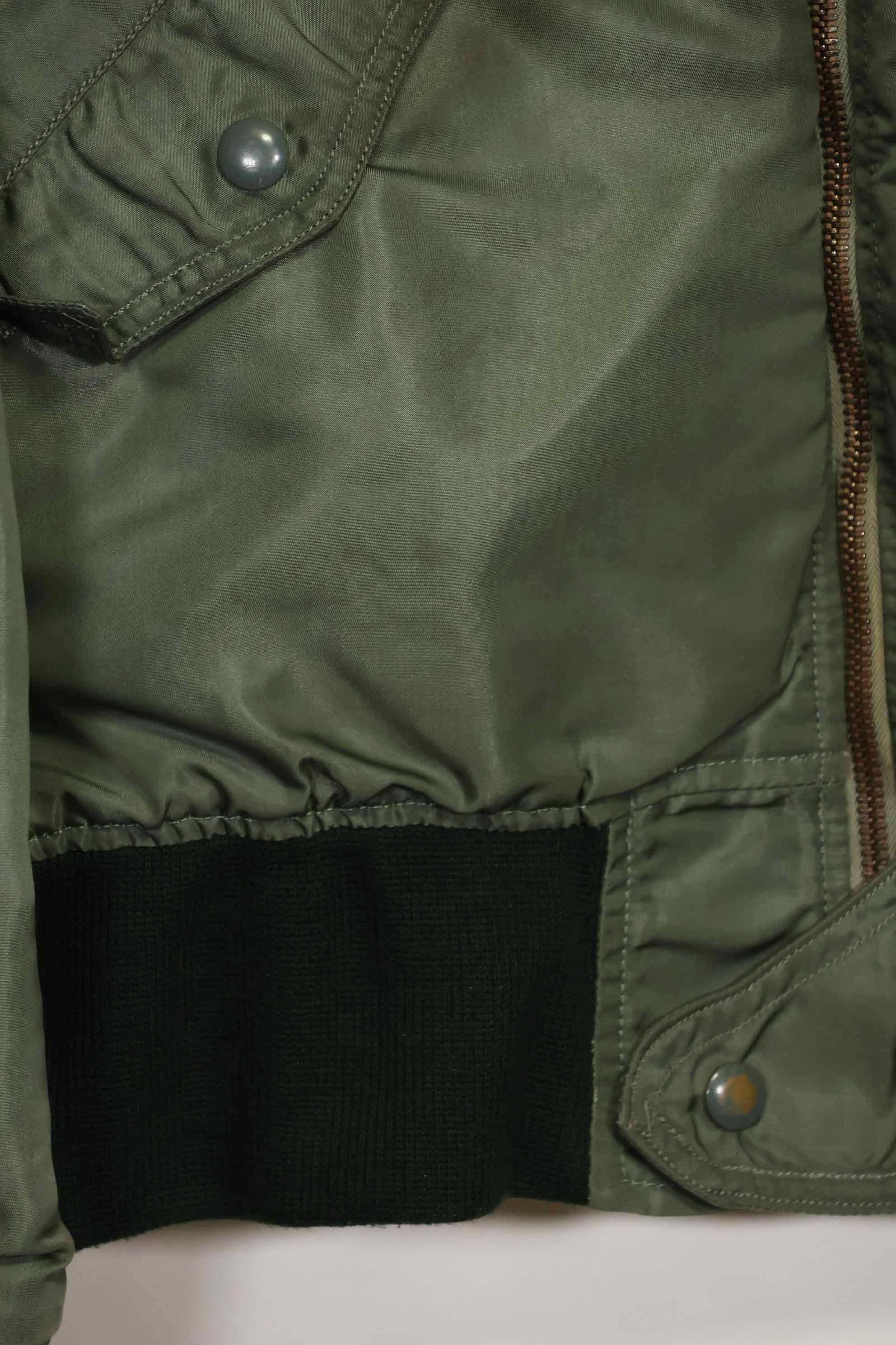 1960 Contract USAF eclectic L2-B 17th Air Force light zone flight jacket, used.