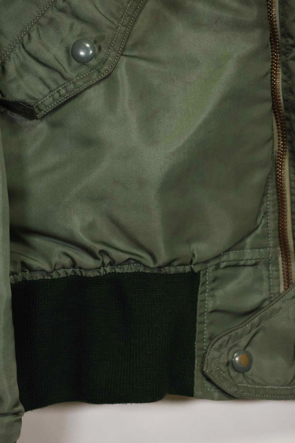 1960 Contract USAF eclectic L2-B 17th Air Force light zone flight jacket, used.