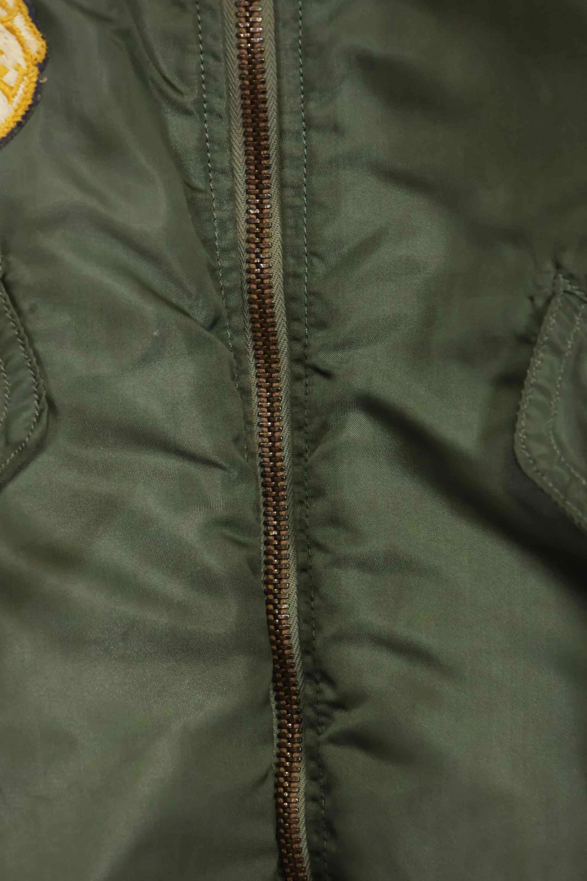 1960 Contract USAF eclectic L2-B 17th Air Force light zone flight jacket, used.