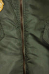 1960 Contract USAF eclectic L2-B 17th Air Force light zone flight jacket, used.
