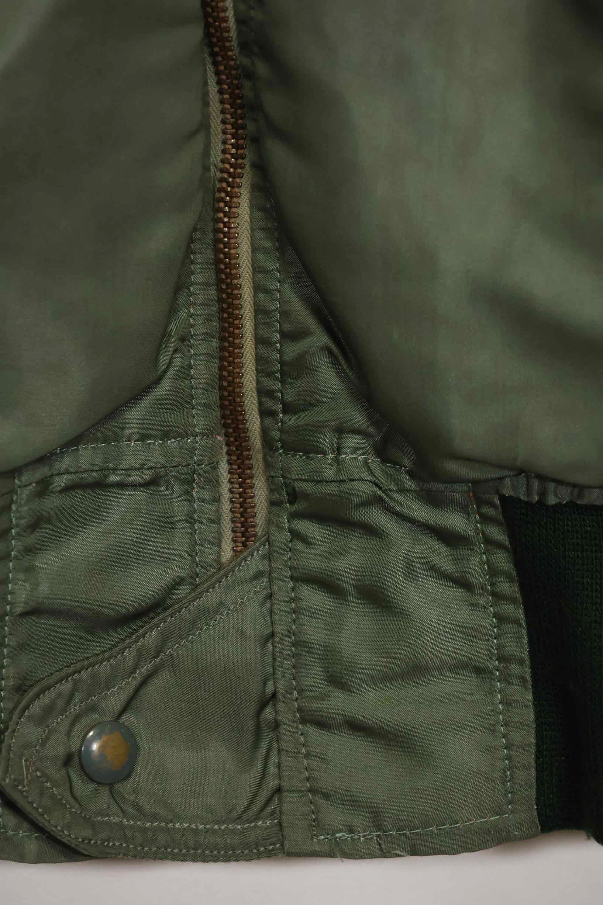 1960 Contract USAF eclectic L2-B 17th Air Force light zone flight jacket, used.