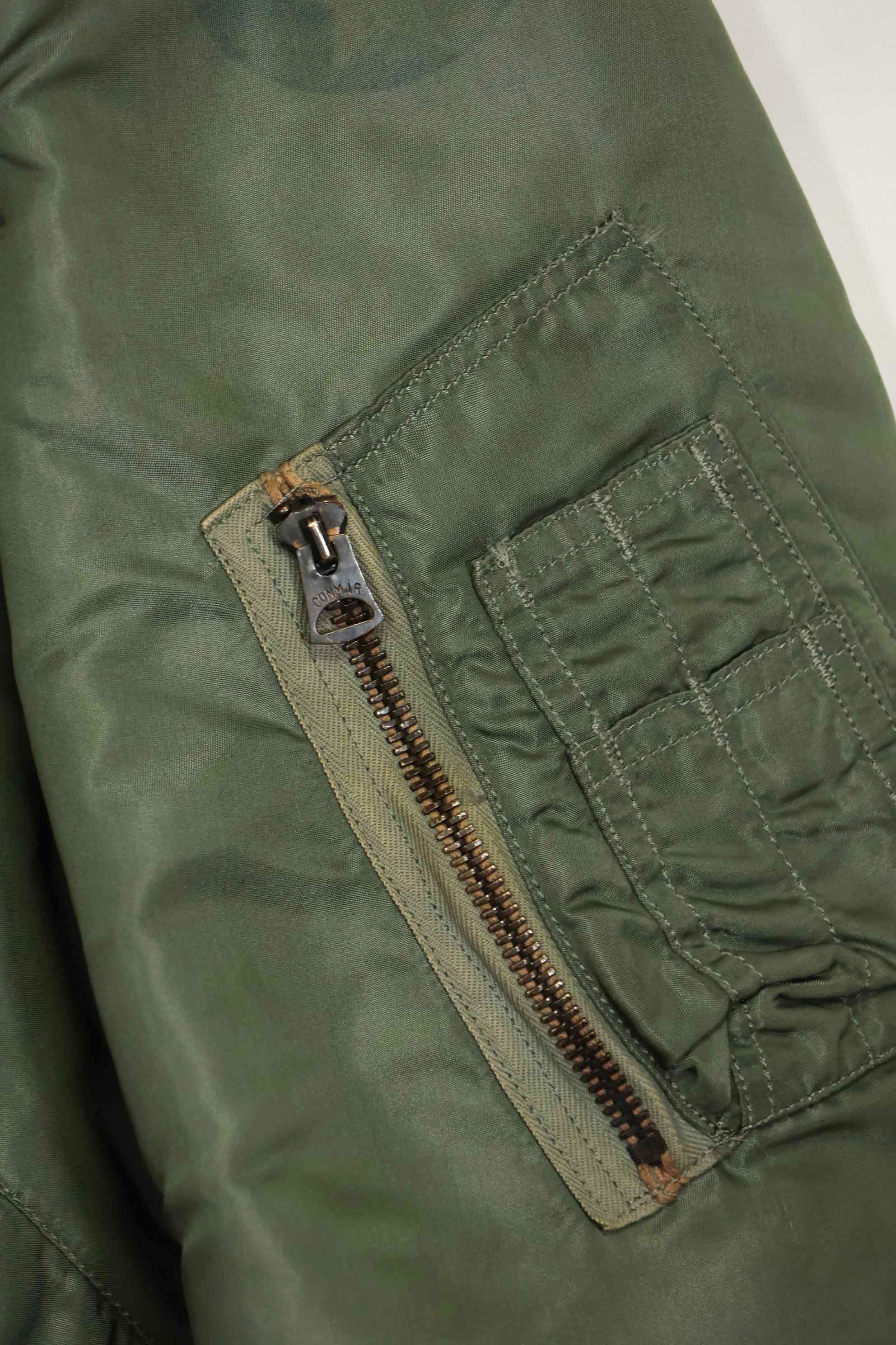 1960 Contract USAF eclectic L2-B 17th Air Force light zone flight jacket, used.