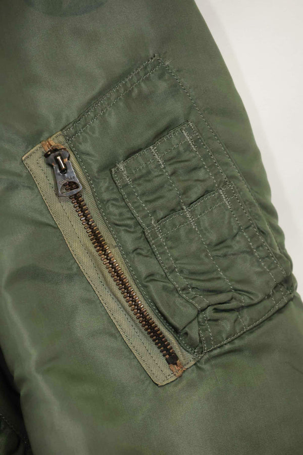1960 Contract USAF eclectic L2-B 17th Air Force light zone flight jacket, used.
