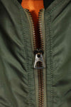 1960 Contract USAF eclectic L2-B 17th Air Force light zone flight jacket, used.