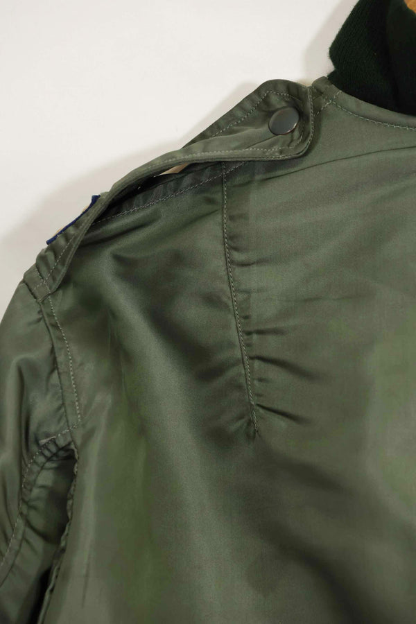 1960 Contract USAF eclectic L2-B 17th Air Force light zone flight jacket, used.